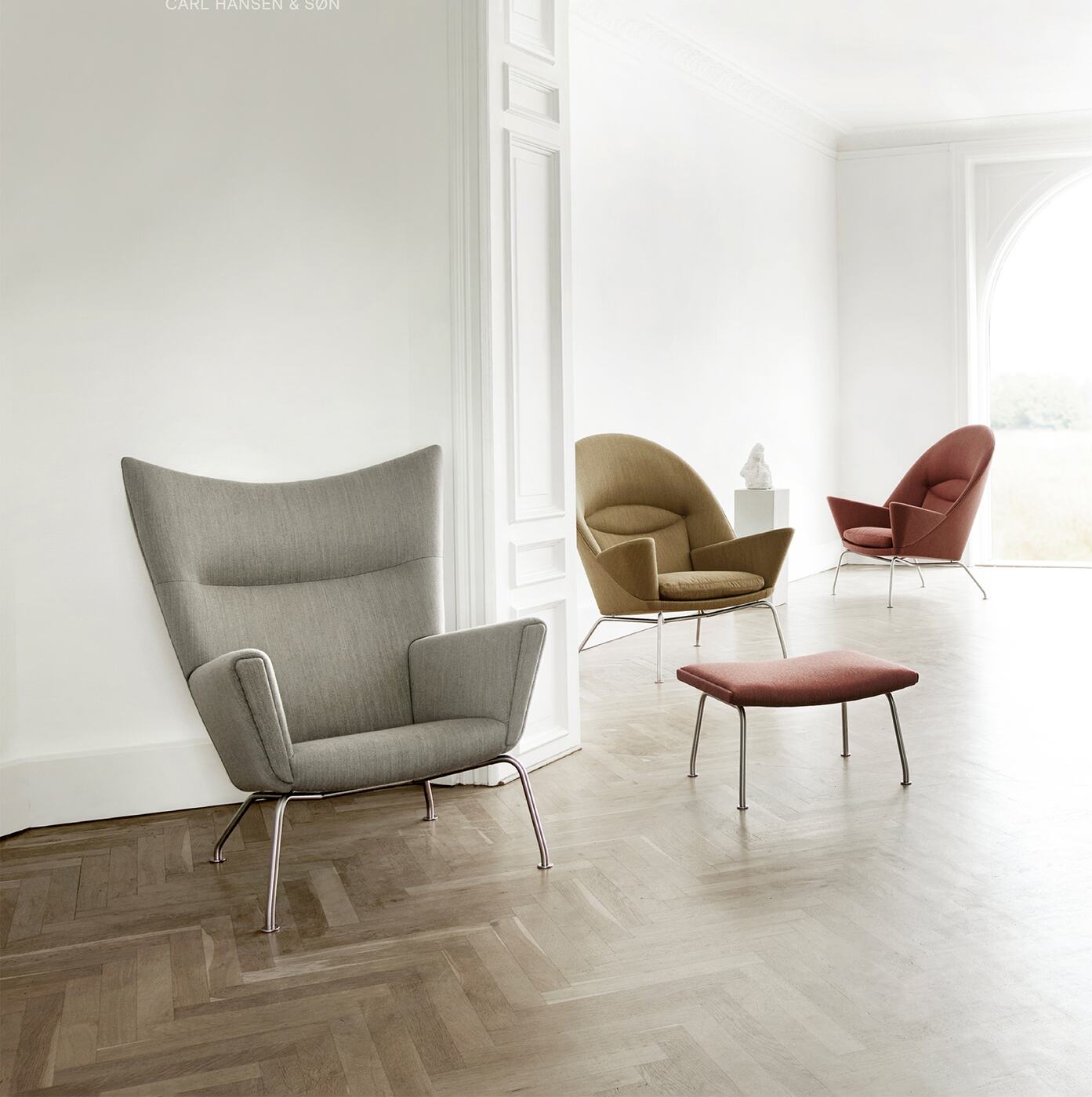 CH445 Wing Chair.Carl Hansen & Søn